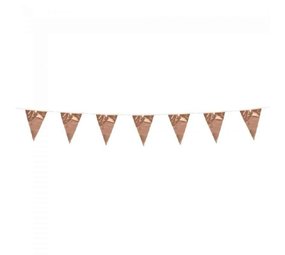 Globos Nordic Drapeaux Garland Mini Rose Gold Metallic env. 15cm | 3 mètres Globos Nordic Drapeaux Garland Mini Rose Gold Metallic env. 15cm | 3 mètres
