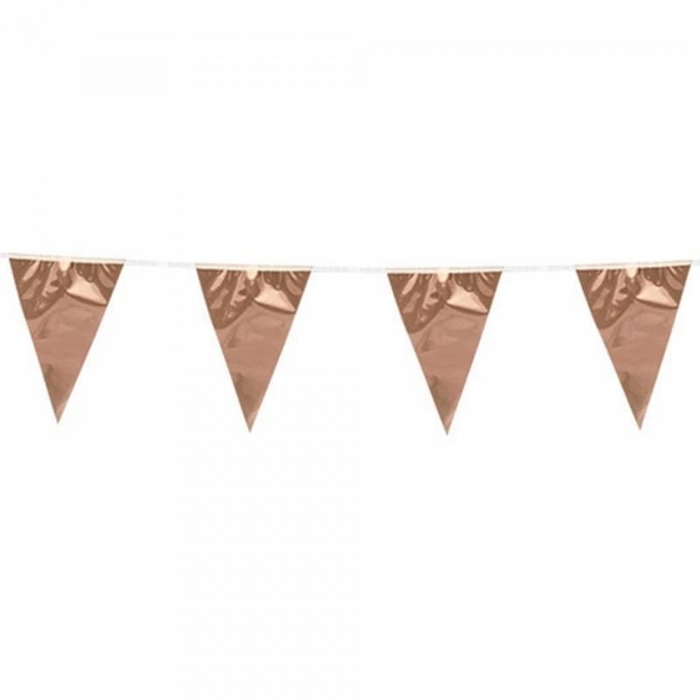 Flag -Linie Slinger Roségold Metallic | 10 Meter