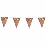 Vlaggenlijn slinger Rose Goud metallic | 10 meter Vlaggenlijn slinger Rose Goud metallic | 10 meter