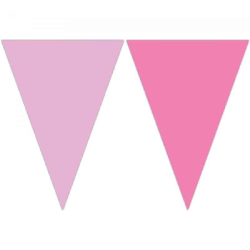 Procos Party Drapeau pendule rose et plastique rose clair