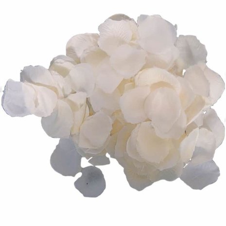 Globos Nordic Rozenblaadjes luxe wit | 144 stuks