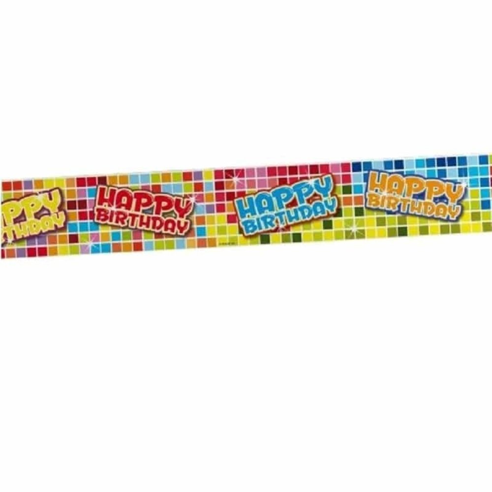 Happy Birthday Blocks Setback ribbon Happy Birthday Blocks Setback ribbon