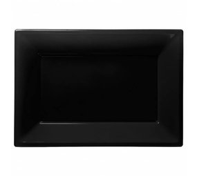 Skala rechteckiger schwarz 32 cm x 23 cm | 3 Stück