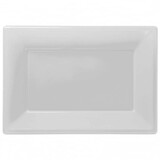 Échelle en plastique blanc rectangulaire 32x23cm | 3 pièces