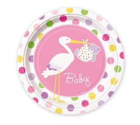 Assiette bébé fille 22cm | 8 pièces Assiette bébé fille 22cm | 8 pièces