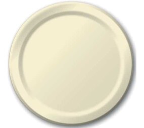 Bord vanille-creme 23cm | 8 stuks Bord vanille-creme 23cm | 8 stuks