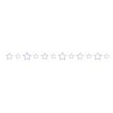 Slingersterne holographisches Silber 4 Meter Slingersterne holographisches Silber 4 Meter