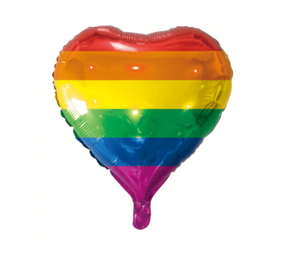 Globos Nordic Feuille de ballon coeur arc-en-ciel