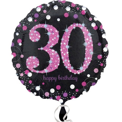 Feuille de ballon mousseux 30 rose noir