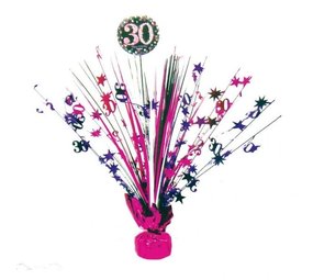 Amscan Tischdekoration 30 Jahre Sparkling Pink | 46cm Amscan Tischdekoration 30 Jahre Sparkling Pink | 46cm