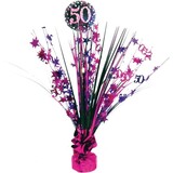 Amscan Décoration de table 50 ans de Rose Pétillant | 46 cm Amscan Décoration de table 50 ans de Rose Pétillant | 46 cm