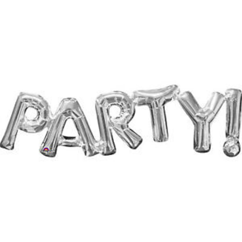 Folie Ballon Letterlinger Party | 83x22cm