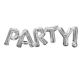 Folie Ballon Letterlinger Party | 83x22cm Folie Ballon Letterlinger Party | 83x22cm