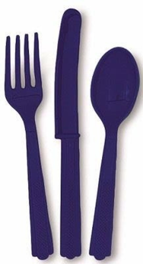 Unique Party Bestek Marine Blauw plastic | 18-delig