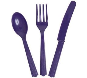 Bestecktiefe lila | 18-teiliger