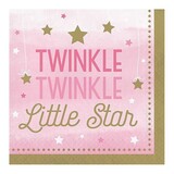 Creative Converting Napkin Twinkle Little Star Girl 33x33cm