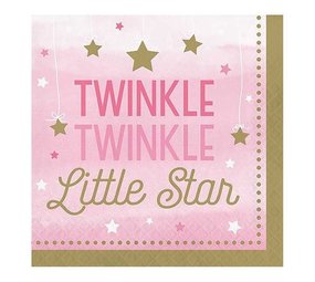 Creative Converting Servet Twinkle Little Star girl 33x33cm Creative Converting Servet Twinkle Little Star girl 33x33cm