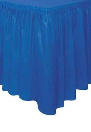 Tafel rok Royal Blauw plastic | 73cm x 426cm Tafel rok Royal Blauw plastic | 73cm x 426cm