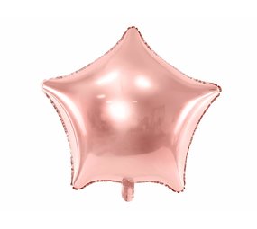 Globos Nordic Folie ballon ster rosé goud | 48cm