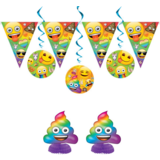 Paquet de décoration Rainbow Fun Emoji 7 pièces Paquet de décoration Rainbow Fun Emoji 7 pièces