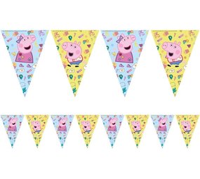 Procos Party Vlaggenlijn Peppa Pig | 2,3 meter Procos Party Vlaggenlijn Peppa Pig | 2,3 meter