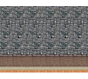 Scene setter stenenmuur 1.22 x 9.14 m Scene setter stenenmuur 1.22 x 9.14 m