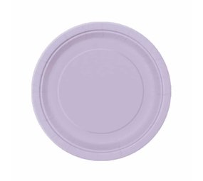 Unique Party Borden lavendel lila 18cm | 8 stuks