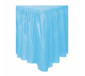 Table skirt powder blue | 73cm x 426cm Table skirt powder blue | 73cm x 426cm