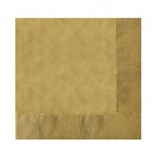 Servet goud 33x33cm | 50 stuks