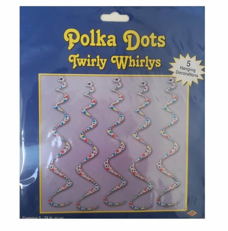Hangdecoratie Polka Dots | 5 stuks Hangdecoratie Polka Dots | 5 stuks