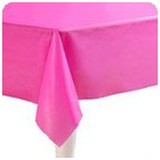 Tablecloth Hot Pink - Pink Plastic | 137x274cm Tablecloth Hot Pink - Pink Plastic | 137x274cm