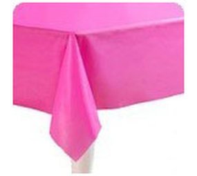 Tablecloth Hot Pink - Pink Plastic | 137x274cm Tablecloth Hot Pink - Pink Plastic | 137x274cm