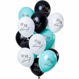 Ballon Set Hip Hip Hearay 30 cm | 12 Stücke Ballon Set Hip Hip Hearay 30 cm | 12 Stücke