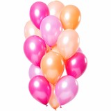 Balloons Set Peachy Flamingo Metallic | 15 pieces