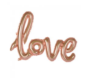 Folie Form Ballon "Liebe" Roségold Folie Form Ballon "Liebe" Roségold