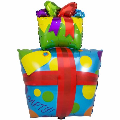 Folie Ballon Supershape Happy Birthday Gift | 90 cm Folie Ballon Supershape Happy Birthday Gift | 90 cm