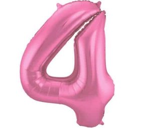 Folat Ballon folie 4 Mat Roze | 86cm Folat Ballon folie 4 Mat Roze | 86cm
