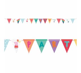 Amscan Peppa Pig Flag Line Cardboard | 3.3 meters Amscan Peppa Pig Flag Line Cardboard | 3.3 meters