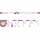 Amscan Peppa Pig Letterlinger Happy Birthday | 2.5 meters Amscan Peppa Pig Letterlinger Happy Birthday | 2.5 meters