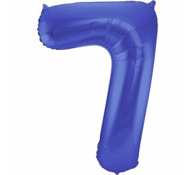 Folat Ballon folie 7 mat blauw | 86cm Folat Ballon folie 7 mat blauw | 86cm