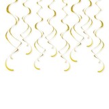 Decoratie Unique swirl goud 60cm | 8 stuks