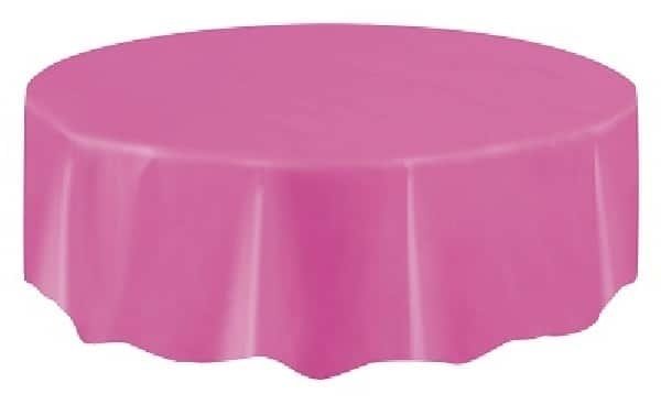 Tafelkleed rond hot pink | 213cm Tafelkleed rond hot pink | 213cm