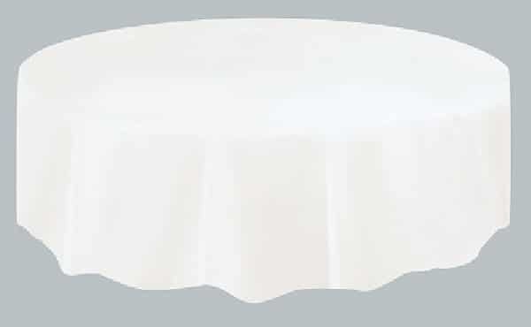 Unique Party Nappe autour de blanc | 213cm Unique Party Nappe autour de blanc | 213cm