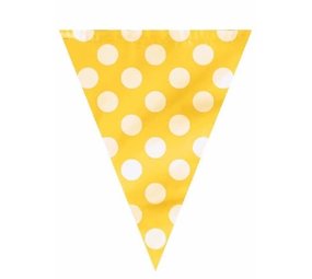 Flag line yellow with white dots 3.6 meters Flag line yellow with white dots 3.6 meters