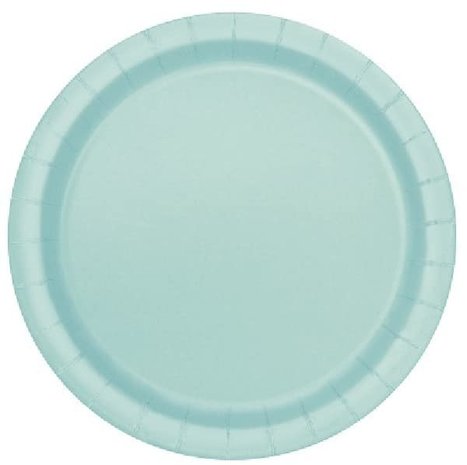 Unique Party Mint Green Plate 22Cm | 16 Stücke