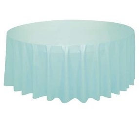 Tablecloth mint green plastic round | 213cm Tablecloth mint green plastic round | 213cm