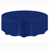 Nappe autour du plastique bleu marin | 213cm Nappe autour du plastique bleu marin | 213cm