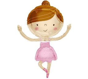 Super Shape Foil Ballon Ballerina | 90cm Super Shape Foil Ballon Ballerina | 90cm