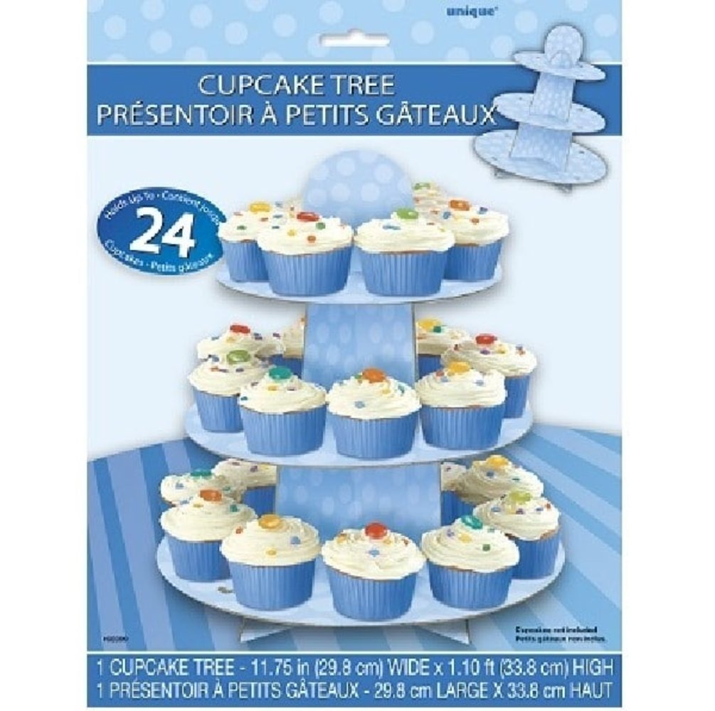 Unique Party Cupcake standard blue with dots Unique Party Cupcake standard blue with dots