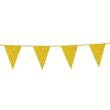 Goldene gelbe Glitzer Flagge | 6 Meter Goldene gelbe Glitzer Flagge | 6 Meter
